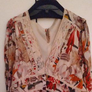 AllSaints Floral Midlenght Dress Size 6